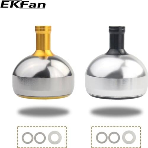EKFan 1pc 32mm/35mm/38mm Alloy Aluminum Fishing Handle Knob For Bait Casting Spinning Reel Fishing Reel Handle Accessory
