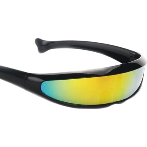 Prettyia 2/set Novelty Futuristic Mirrored Sunglasses Party Costume