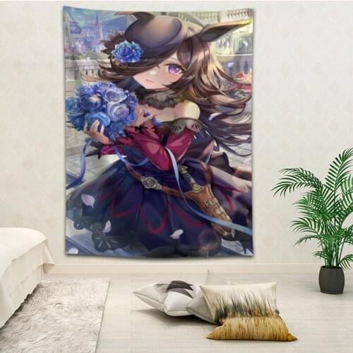 Hot Sale Custom Uma Musume Wall Hanging HD Landscape 3D Printing Digital Printing Home Decoration Tapestry