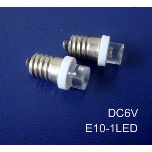 High quality,E10 led 6v,E10 Signal light,E10 Pilot lamp,E10 6.3V, E10 bulb,E10 Indicator Light,E10 Light,free shipping 10pcs/lot