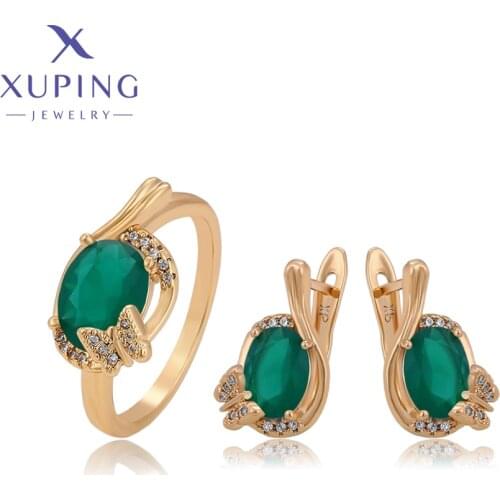 Xuping Summer Sale Fashion Ring and Earring Set on Promotion for Women ZBS676