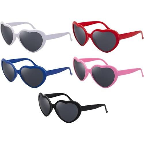 Special Effects Love Heart Shaped Sunglasses for Women Vintage Cat Eye Style