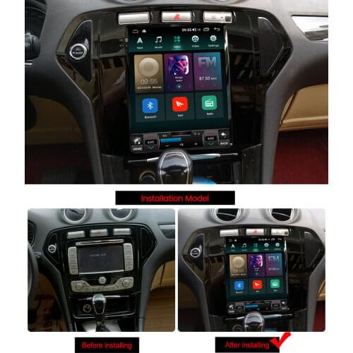 Android Tesla radio Car dvd navigation for ford mondeo fusion mk4 2007 -2010 wifi 4G LTE audio headunit 8 core multimedia