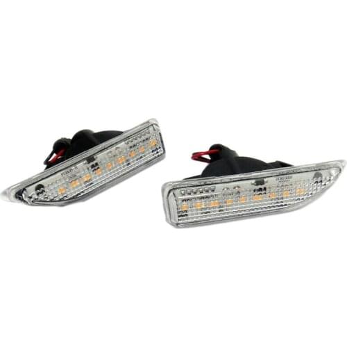 Car Dynamic Sequential LED Side Marker Light Turn Signal Lamp 2Pcs Clear Lens for MINI Countryman F60 2017-2020