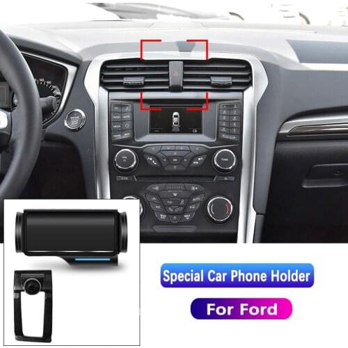 Car Phone Holder For Ford EDGE Mondeo Escort Focus Escape Explorer kuga Territory F150 svt raptor in Car Cell Mobile Phone Mount