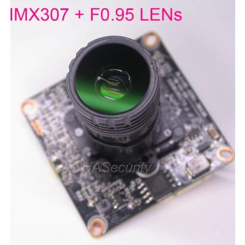 Color Night Vision IPC 1080P@15fps 1/2.8" SONY STARVIS IMX307 CMOS Hi3516E V100 camera PCB board module +LAN cable +M16