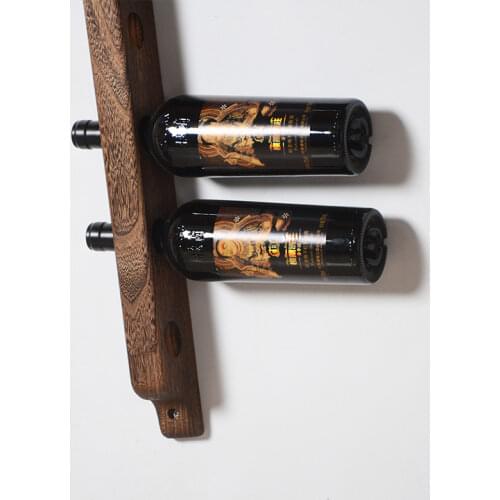 Selected tung wood wall-mounted Household Wine Rack does not occupy space simple creative wine rack durable bar wine bottle wall