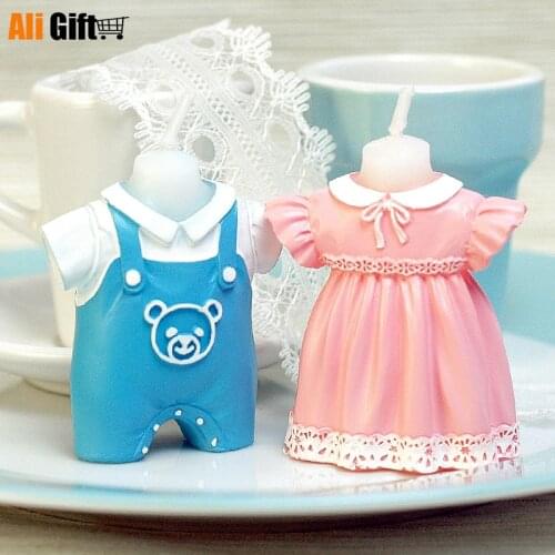 Childrens Birthday Party Decoration Birthday Candle Creative Princess Cake Decoration Baby Skirt Dress Boys Girls Candle Sets