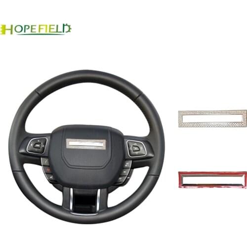 For Land Rover 2015 2016 for Range Rover Evoque 2017 ABS chrome steering wheel sticker flying wheel trim interior accessories