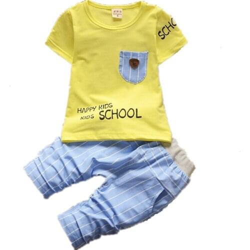 Boutique Kids Clothing Summer Korean Version 0-3 Years Old Childrens Clothing Boy and Girl Childrens Two-Piece Set