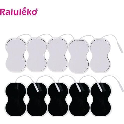 50Pcs Reusable Tens Electrode Pad Self Adhesive Massage Patch For Muscle Stimulator Pulse Acupuncture Physiotherapy Massager 2mm