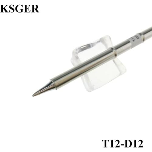 KSGER T12-D12 Series Electronic Solder Iron Tips 220v 70W Welding Tools For FX-951 FX952 Soldering Rework Station Solder Handle