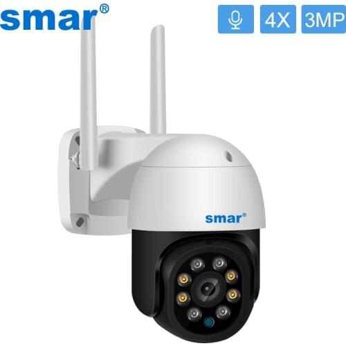 Smar 1080P PTZ Wifi IP Camera Outdoor 4X Digital Zoom AI Human Detect 3MP Wireless Camera H.265 Audio Security CCTV Camera ONVIF