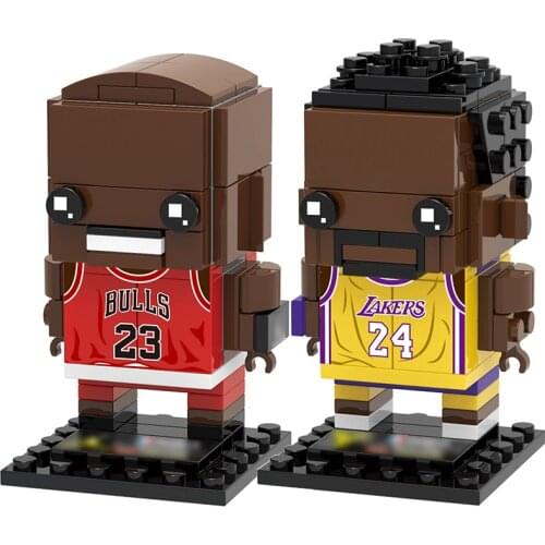 Collection Basketball Sports Star kobe bryant Brick Heads Figures Compatible Brickheadz Building Blocks Toys For Kid
