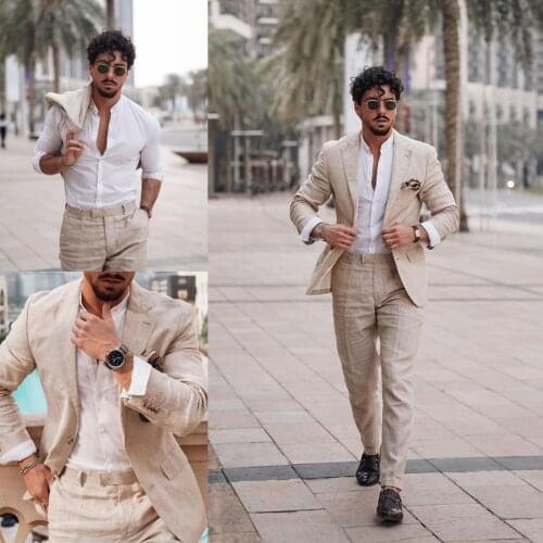 Streetwear Handsome Tuxedos New Design Pants Suits Wedding Party Prom Groom Costom Made Jacket Blazer 2 Pieces