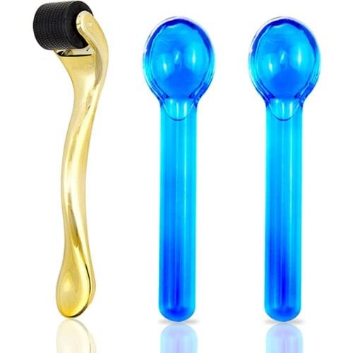 Facial Ice Globes To Reduce Puffiness,Pores,Wrinkles,Ice Facial Massager Tools Cooling Globes For Face & Neck Eye Circle Roller