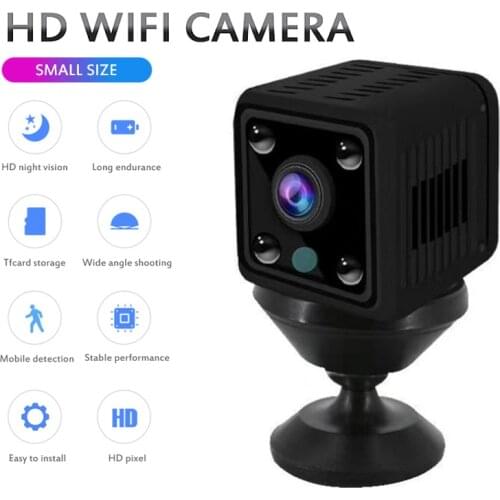 X6 Mini HD Camera 1080p Wireless WiFi Network 155 Degree Rotation Video Format Infrared Home DVR Camera Piug-in Memory Card