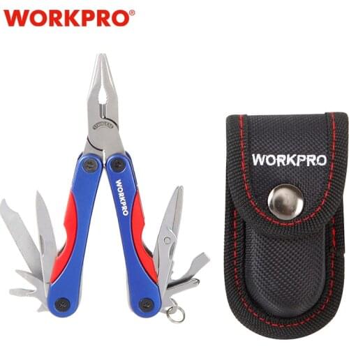 WORKPRO 15 in 1 Multi Tool Pliers/Knife Pocket Folding Tools Outdoor Camping Survival Gear