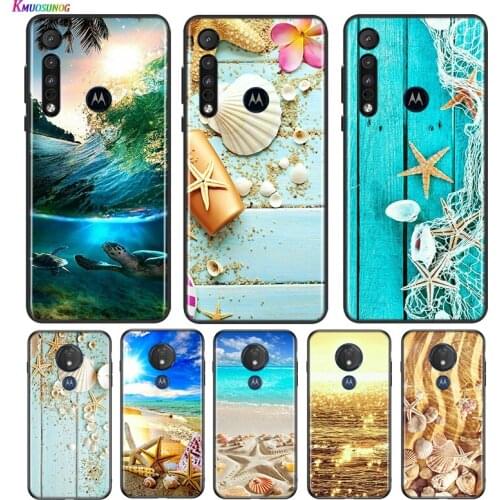 Sea Star Seashells For Motorola G9 G8 G Stylus Power One Fusion Hyper Edge E7 E6 5G Plus Play Lite Phone Case