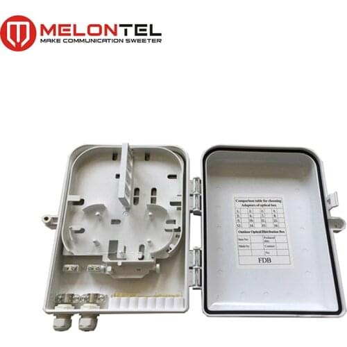 MT-1404 Wall mount type outdoor waterproof PC plastic 16 core fiber optic terminal box for fiber optic drop wire