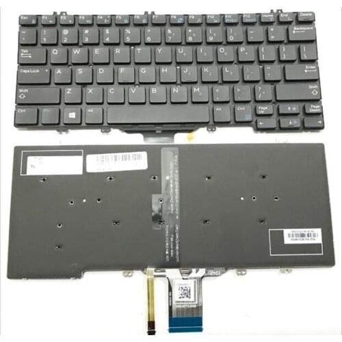New For Dell Latitude 13 7370 E7370 Keyboard US With Backlit NSK-LZABC KTYW0