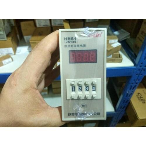 Brand new original authentic C-Lin HHS1(JS14S) Time Relay AC220V 99.99s 9999s 99m59s 4 digital