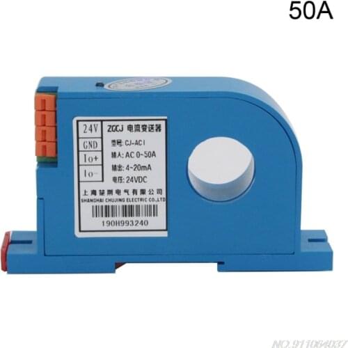 20A/30A/50A/100A/200A Single-phase AC Current Transmitter Monophase Electric Current Transducer Transmitter D04 20 Dropshipping