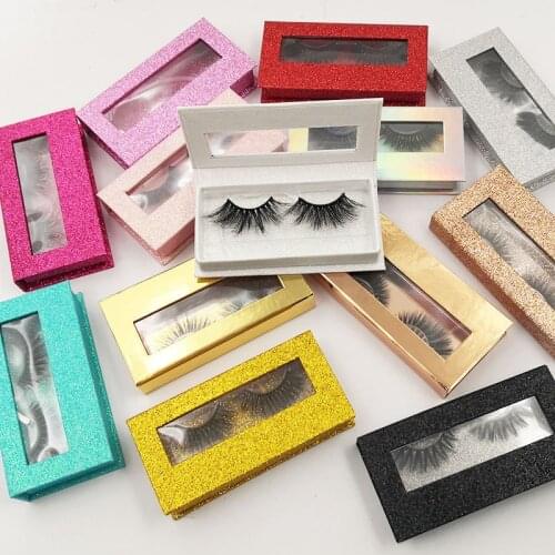 Wholesale Lash Boxes Packaging Empty Eyelash Packaging Box Rectangle Lashes Makeup Case Eyelashes Package With Tray Vendors