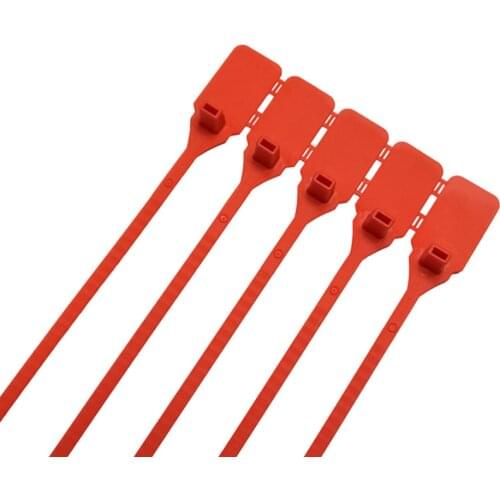 300mm Plastic Container Seal Plastic Cable ties Cable Label Mark Tag Nylon Self-Locking Cable Tie Network Cord Wire Strap Marker