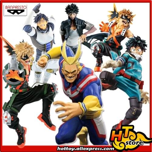 SALE0a Original Banpresto Collection Figure - ALL MIGHT DABI TENYA IIDA Katsuki Bakugo Izuku Midoriya From "My Hero Academia"