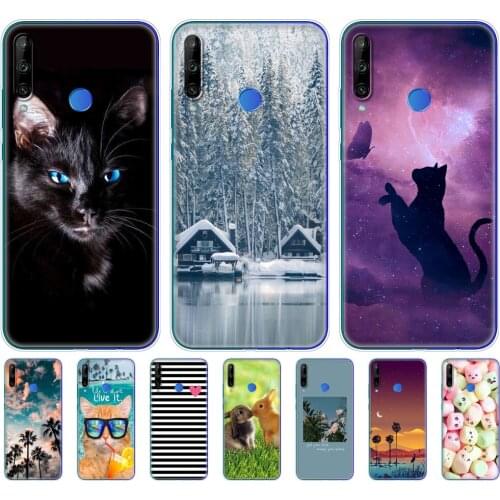 Silicon Case For Huawei HONOR 9C Case 6.39" Painted Soft TPU Phone Cover On Honor 9C 9 C AKA-L29 Back Protective Coque Bumper