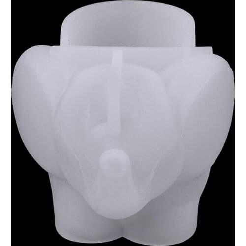 Cute Elephant Shape Beauty Egg Holder Mold DIY Beauty Egg Powder Puff Holder Silicone Mold DIY Crystal Resin Epoxy Casting Mold