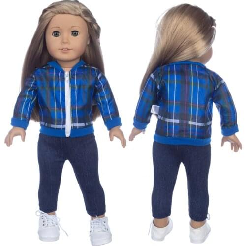 Blue Sport Suit fits for American Girl 18 Inch american girl doll alexander doll clothes doll accessories best gift