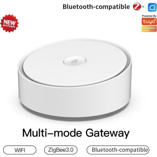Smart 3 mode WiFi Bluetooth-compatible Zigbee Multi-protocol Communication Gateway Tuya APP Remote Control,Alexa Google Home