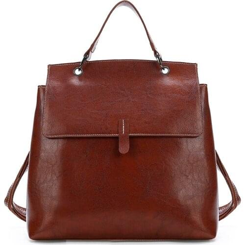 Women Leather Backpacks Multifunction Shoulder Bag Female Anti-theft Traveling Backpack Teenage Girl Fashion School Bags Mochila