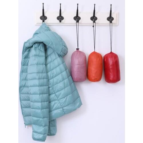 Women Winter Coat 2021 New Ultra Light White Duck Down Jacket Slim Women autumn Puffer Jacket Portable Windproof Down Coat 5XL