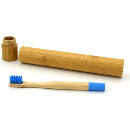 2pcs/pack Child Toothbrush Natural Bamboo Toothbrush Small Soft Head Bamboo Material Black Bristle Soft Bristle Toothbrush