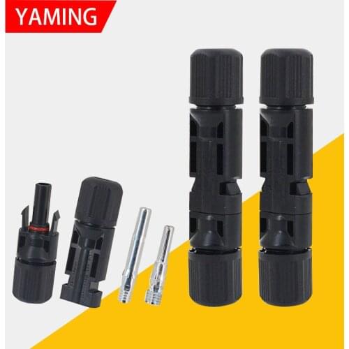 10pcs Solar Energy Light Black Plug Male And Female Volt Component Battery Plate Waterproof Connector