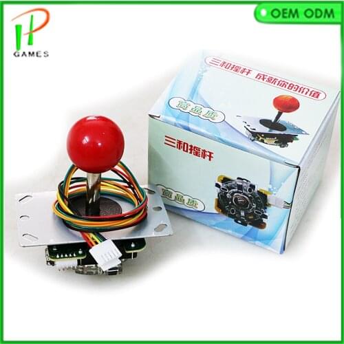Free shipping 2pcs/lot High quality OEM Sanwa Joystick 8 way Arcade joystick with Circular base 5 pin cable free shipping