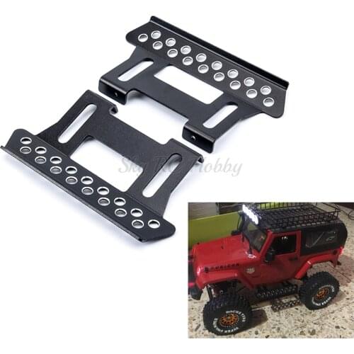 Tough Armor Side Plates Metal Pedals Slider for 1/10 RC Crawler Axial SCX10 90046 90047 RC4WD TF2 Upgrade Parts