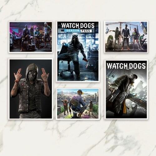 Watch Dogs Large scale Online Game Role-playing Game Wall Art Canvas Painting Nordic Posters And Prints For Living Room Decor