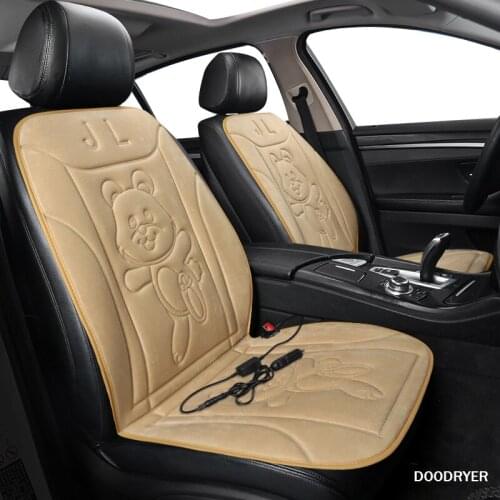 DOODRYER Heated car seat cover for Mercedes Benz all models GLA E C CLA CLS S A B CLK SLK G GLS GLE GL ML GLK class winter