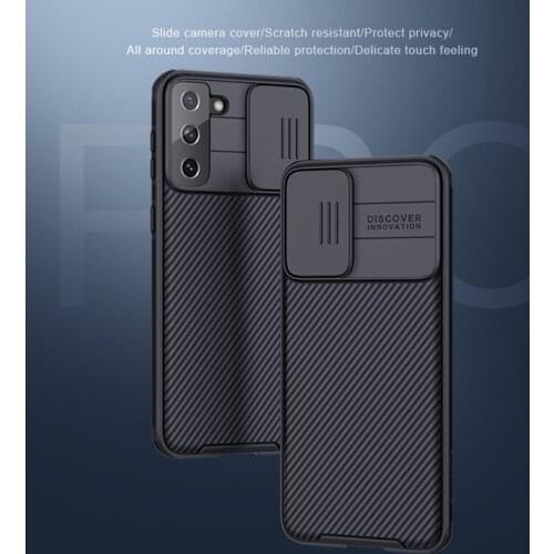 For Samsung S21 Plus Case NILLKIN Slide Camera Lens Protective Plastic Back Cover Case for Samsung Galaxy S21 Plus S21+ Ultra
