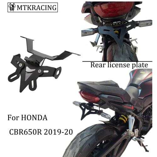 Back mtk racing number plate holder, for honda cb650r cb650r cbr650r cbr650r, for fender, back plate 2019-2021