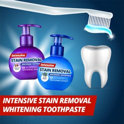 Newly Intensive Stain Remover Whitening Toothpaste Anti Bleeding Gums for Brushing Teeth Soda Baking Dental Oral Care Press Type
