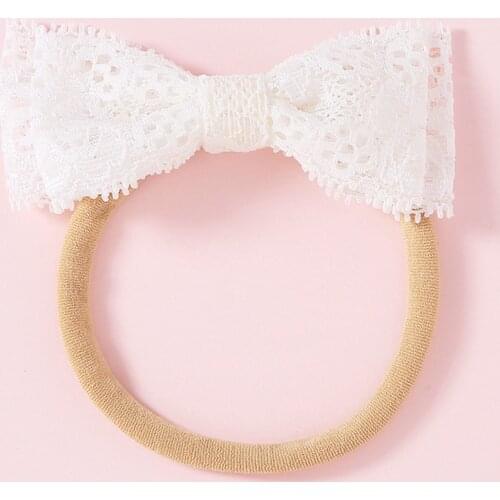 Exquisite Handmade Baby Bow Nylon Headbands Hair Jewerly Hair Band Babys Headband HairLace Girl Hair Ornaments headwear