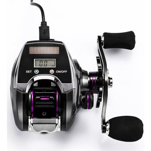 Electronic Fishing Reel Counter Digital Display Baitcasting Reel 8:1 Speed Profile Counter Trolling Fishing scroll Fish tools