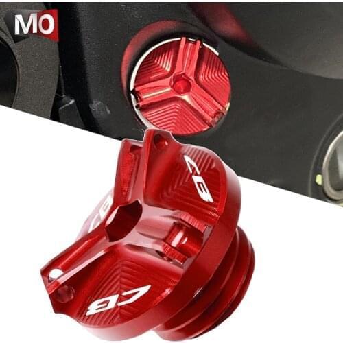 CB Oil Filler Cap Plug Cover For Honda CB1000R NERSPORTCAFE CBR1000RR FIREBLADE/SP CBR1100XX BLACKBIRD CBR600 CBR900 CBR900RR