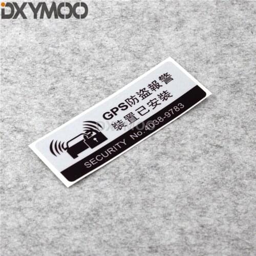2PCS Car Stickers Vinyl Tape Warning GPS Security Vehicle Auto Truck Window Motorcycle Body Oil Tank Sticker Bumper 14x5cm