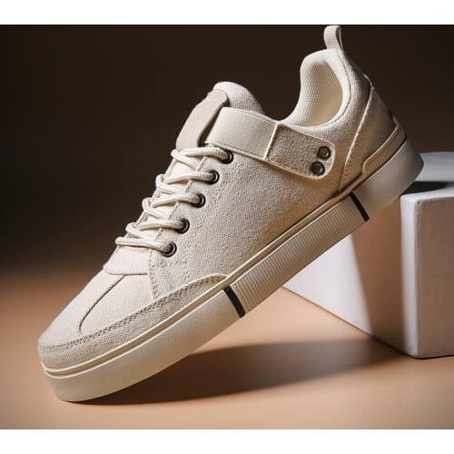 Mens Casual Canvas Shoes Comfortable Casual Sneakers for Men Light Breathable Walking Shoes Outdoor Non-slip Running Shoes